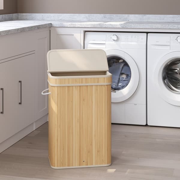 Vasketøjskurv, SONGMICS LCB063N01, 31,5x42,5x61 cm, Beige