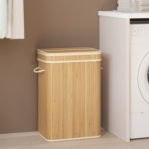 Vasketøjskurv, SONGMICS LCB063N01, 31,5x42,5x61 cm, Beige