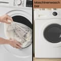 Pikkukuva 4 / 6: Pyykinkori, 3 lokeroa, 150 L, irrotettava pyykkikassi, Oxford-kangas, taittuva, musta muste
