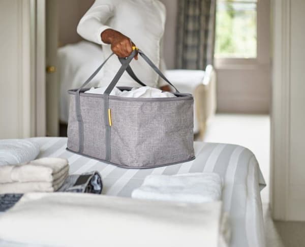 Joseph joseph tvättkorg - 50023 - Hold-All - Vikbar tvättkorg 35L, slitstarkt tyg, fukttålig - Grå