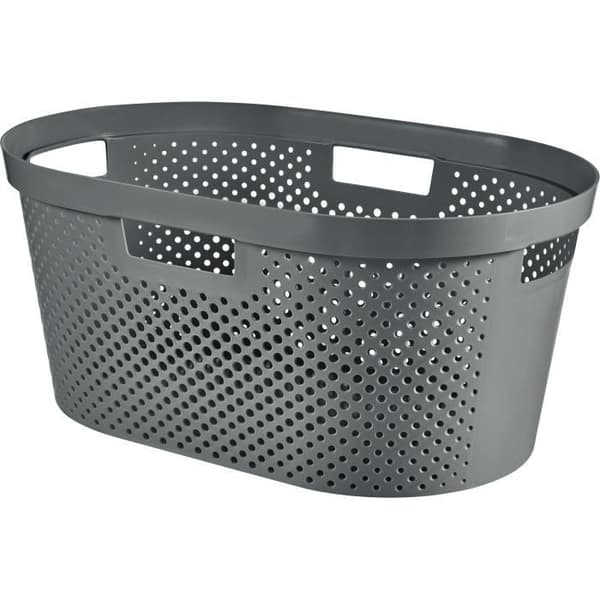 Tvättkorg - Curver - Infinity - 40 L - Grå