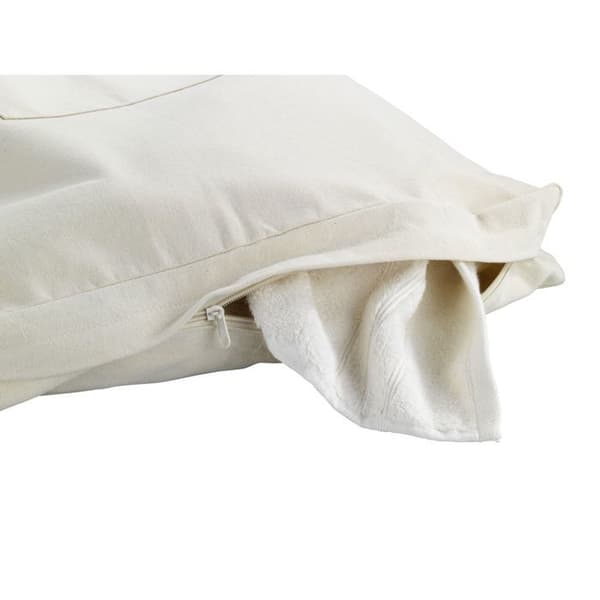 WENKO Vägghängd tvättkorg Canguro, hängande tvättkorg, Kapacitet 65L, 100% bomull - krok i rostfritt stål, beige