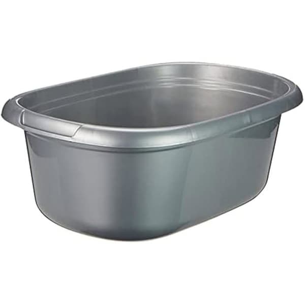 Badrum - Sunware - 43100072 - Hållbar plast - 40 liter - Silver - 65 x 44 x 25 cm