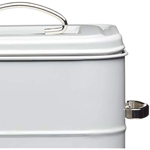 Tvättmedelsburk - KITCHENCRAFT - Vintage - Stål - 3 Kg - 19 x 16 x 27 cm - Ljusgrå