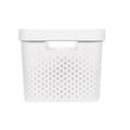 Miniatyrbild 4 av 4: CURVER Infinity Dots Bin - 17L - 35,5 x 26,2 x 21,9 cm - Vit - Återvunnen plast