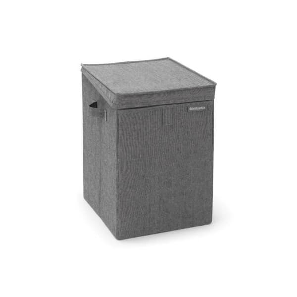 Tvättkorg - BRABANTIA - 120442 - 35L - Peppar svart - Stapelbar - Med lock