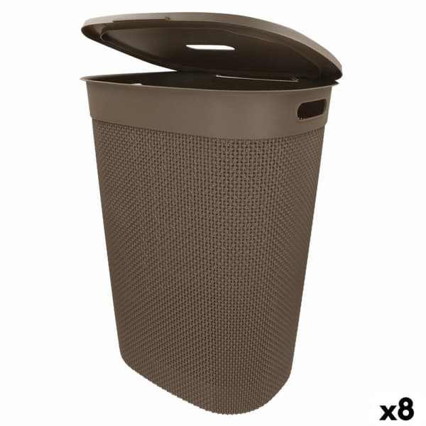 Tvättkorg Curver Brun Plast 55 L 44 x 61 x 35 cm (8 antal)