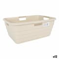 Pikkukuva 1 / 2: Pyykkikori Tontarelli Maya Beige Muovinen 54,5 x 37,5 x 22 cm (12 osaa)