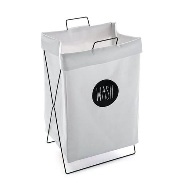 Vasketøjskurv Versa Wash Tekstil (28 x 58 x 36 cm)