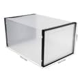 Miniatyrbild 1 av 2: Shoe Storage Boxes, Stapelbara och Fällbara, Transparent Design,Svart och klar