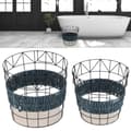 Miniatyrbillede 1 af 4: Vasketøjskurv, Pladsbesparende Design, Holdbar Konstruktion