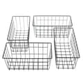 Miniatyrbillede 2 af 2: Metal Vægbasket til Opbevaring, Jernmateriale, 30x14x13,3 cm Dimensioner,sort
