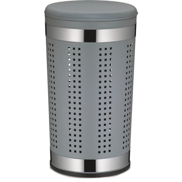 Kela tvättkorg Sevilla 60,5 cm stålgrå/silver