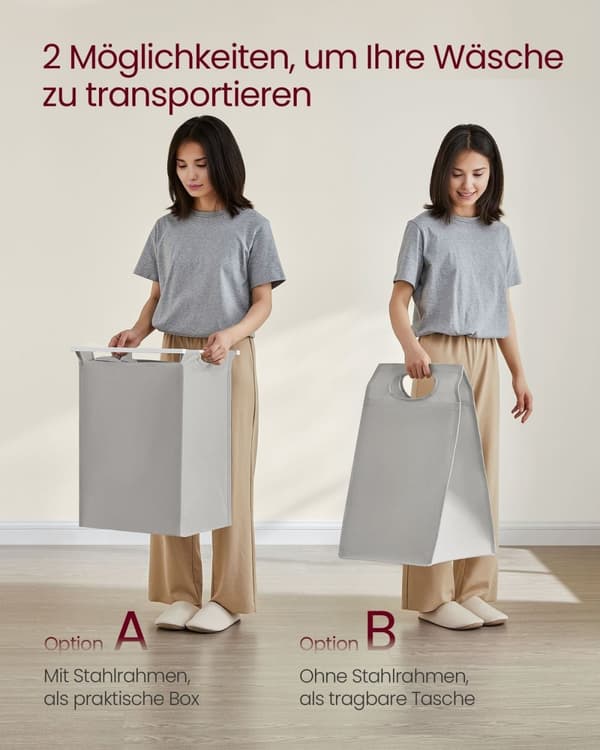 Rootz vaskeri samler med hylde - tøjarrangør - opbevaringskurv - Oxford -væv - 50 cm x 33 cm x 72 cm - Max Load 30 kg