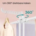Miniatyrbillede 3 af 4: Rootz vaskerat - Stand Dryer - Wing Vaunry Rack - 4 niveauer - Rumbesparende - 63,5 cm x 128 cm x 173 cm