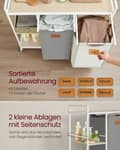 Miniatyrbillede 4 af 7: Rootz Lashing Basket - Vaskeri HAMPER - Opbevaringsarrangør - Holdbar stålramme - 87x33x80,5 cm