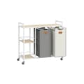 Miniatyrbillede 1 af 7: Rootz Lashing Basket - Vaskeri HAMPER - Opbevaringsarrangør - Holdbar stålramme - 87x33x80,5 cm