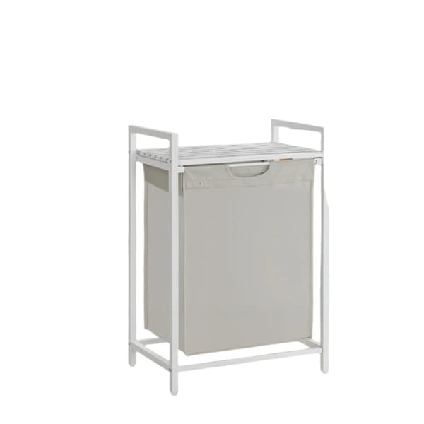 Rootz vaskeri kurv med hylde - vaskeri samler - vaskeri - pladsbesparende - 50,1 x 33,1 x 72,1 cm
