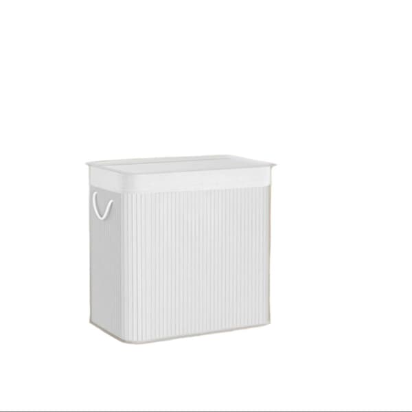 Rootz vaskeri kurv - tøjarrangør - vaskeri samler - bambus stabilitet - 60 x 40 x 61,5 cm