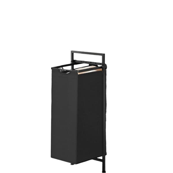 Rootz vaskeri samler med hylde - vaskeri - vaskeri taske - rumbesparende design - 42 x 28 x 75 cm