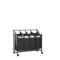 Miniatyrbillede 1 af 6: Rootz Rollbar vaskeri - Vaskeri - Tøjarrangør - Holdbar og rumbesparende - 87,5 cm x 38,5 cm x 67-81 cm