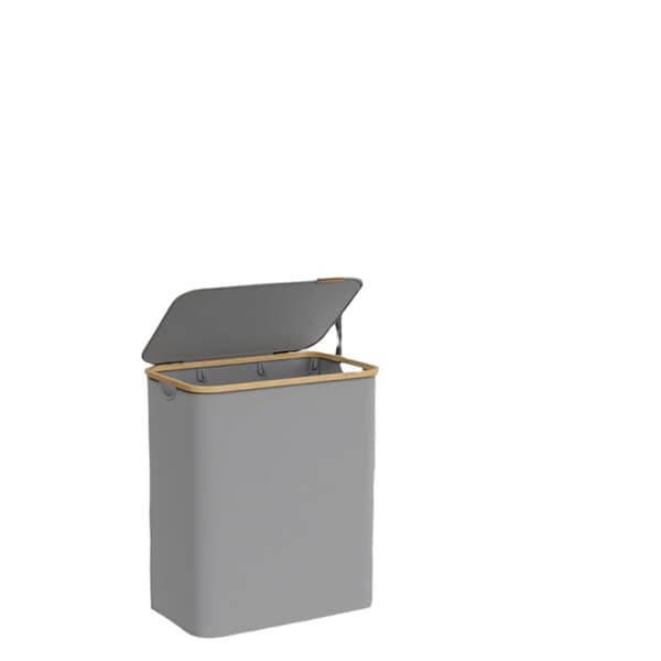 Rootz vaskeri kurv 3 rum - vaskeri -opsamling - lågopbevaring - 150L kapacitet - 60 cm x 38,5 cm x 70,5 cm