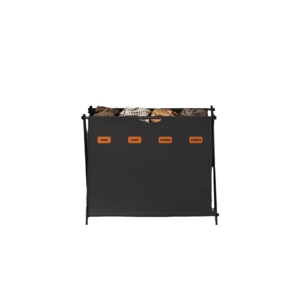 Rootz vaskeri kurv - vaskeri samler - vaskeri - 155L kapacitet - holdbar 600d Oxford stof - 79,9 cm x 40 cm x 66 cm
