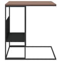 Miniatyrbillede 3 af 6: vidaXL sidebord 55x36x59,5 cm konstrueret træ sort