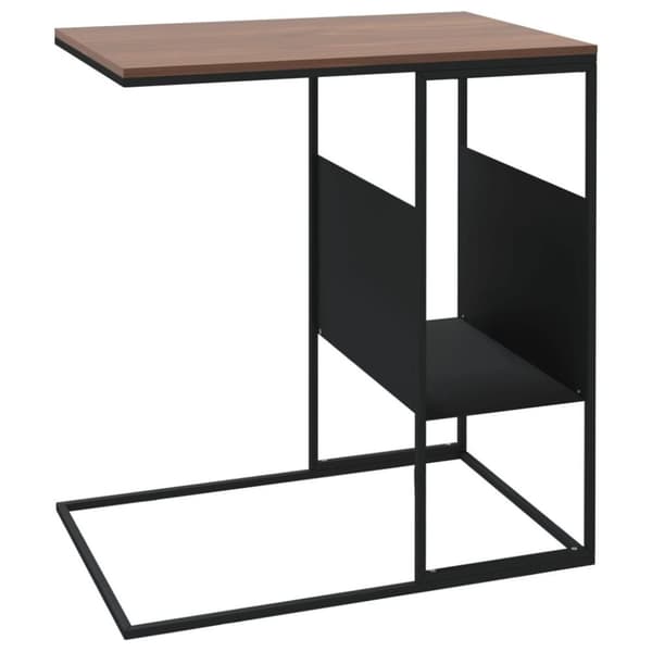 vidaXL sidebord 55x36x59,5 cm konstrueret træ sort