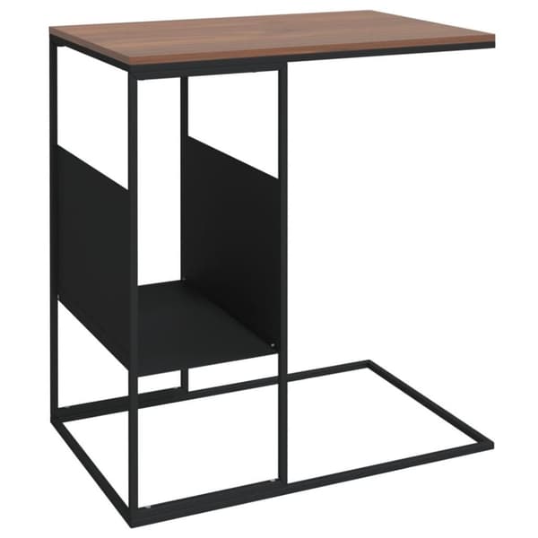 vidaXL sidebord 55x36x59,5 cm konstrueret træ sort