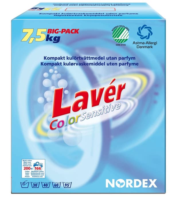 Tvättmedel LAVÉR Color Sensitive 7,5kg