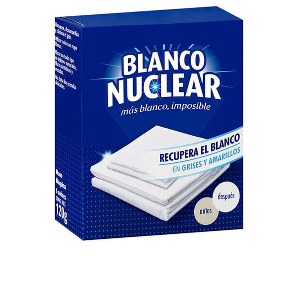 NUCLEAR WHITE white laundry detergent x 6 sachets