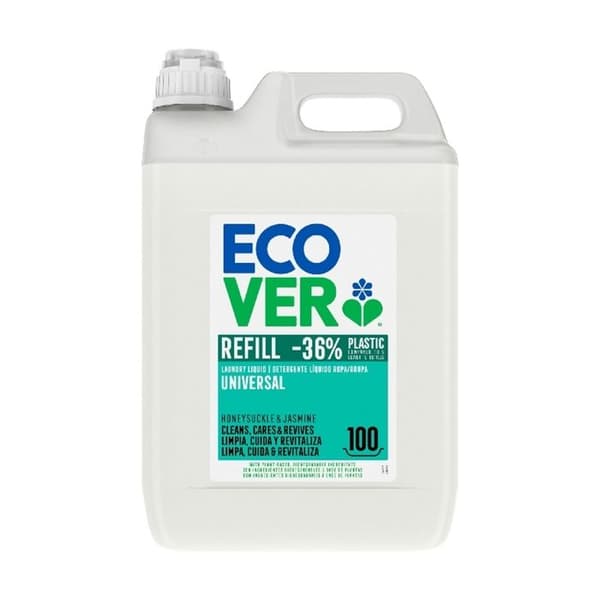 ECOVER - Återuppladdning universal tvättmedel kaprifol och jasmin 5 L