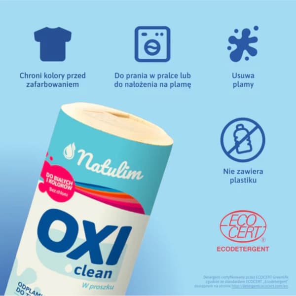 OXI CLEAN - økologisk pulverpletfjerner til farver