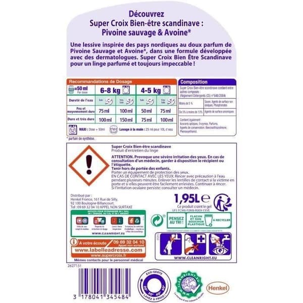 SUPER CROIX Scandinavian Wellbeing Detergent - 1,95 L