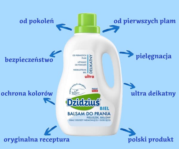 DZIDZIUŚ valkoinen pesuvoide 1,5 l