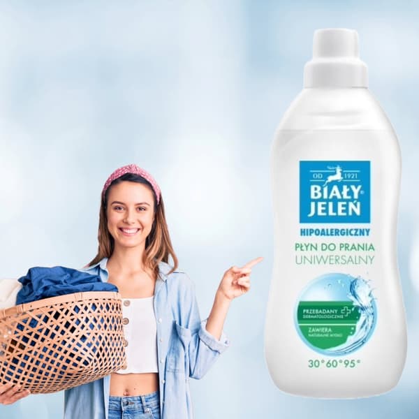 Hypoallergeeninen yleispesuneste 1l BIAŁY JELEŃ
