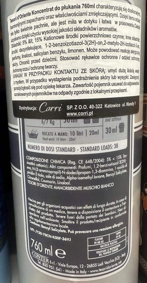 Sköljmedelskoncentrat 760 ml vit mysk