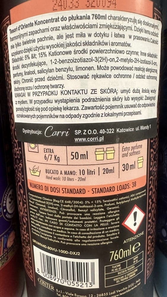 Sköljmedelskoncentrat 760 ml arganarom apelsin