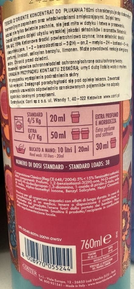 Sköljmedelskoncentrat 760 ml apelsin citron patchouli