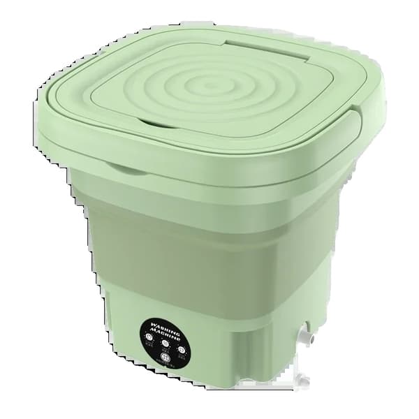 Bærbar Vaskemaskine, Foldbart Design, Centrifugefunktion, HVID, EU
