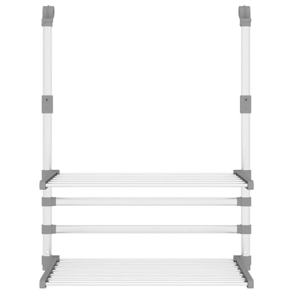 tørrestativ til altan 54x25x42 cm aluminium