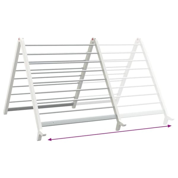 tørrestativ til badekar 53-90 cm udvideligt aluminium