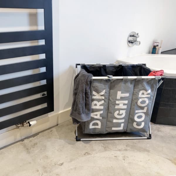 Tvättställ med 3 fack - Off white