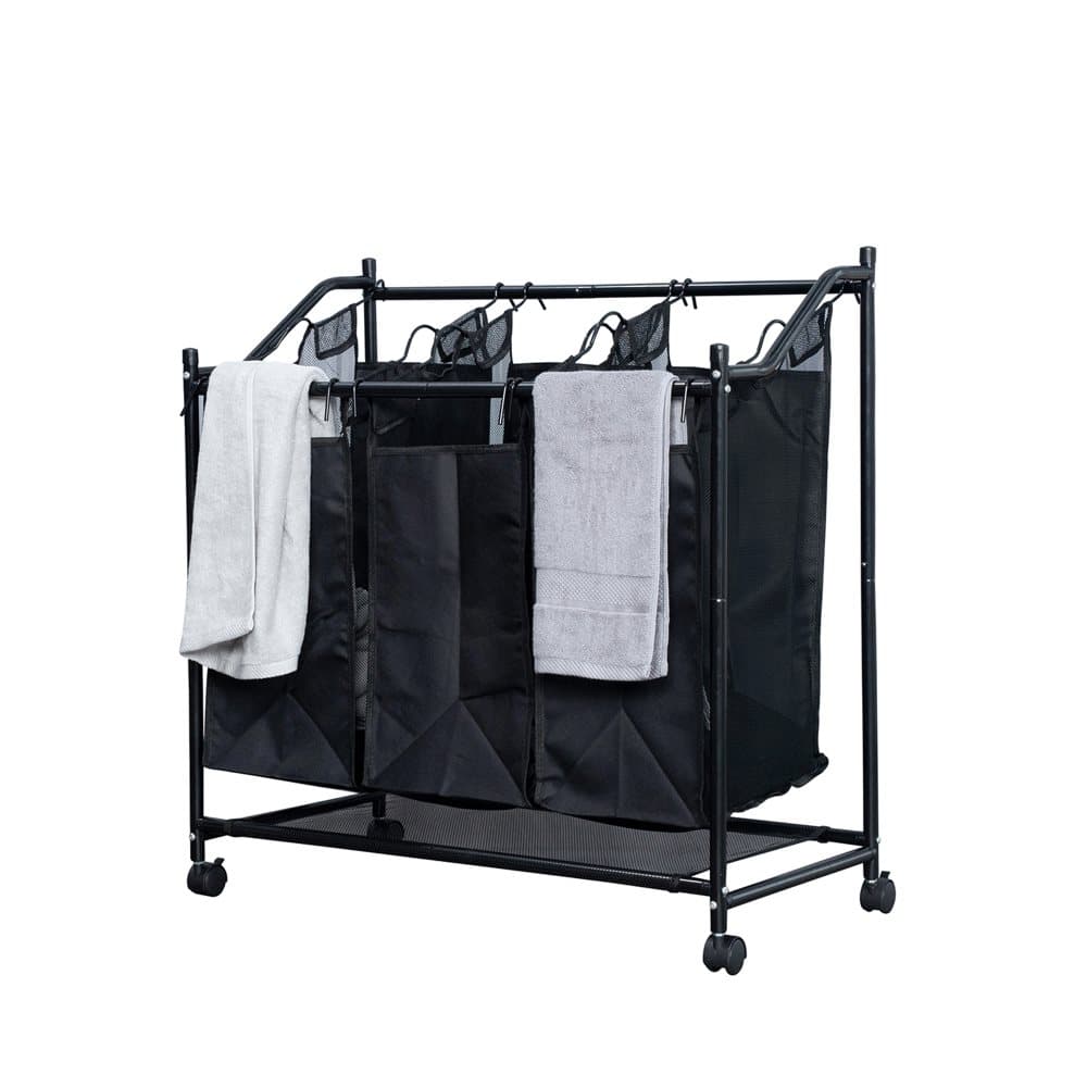 Herzberg HG-8078: Rolling Laundry Homper Sorter & Organizer