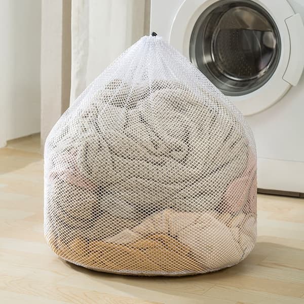 Nylon groft mesh vasketøjspose 3-pak