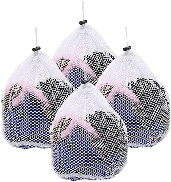 Tvättnät, 4 delar tvättpåse, Tvättnät för tvättmaskin, Tvättnät, Underkläder Mesh tvättpåse.