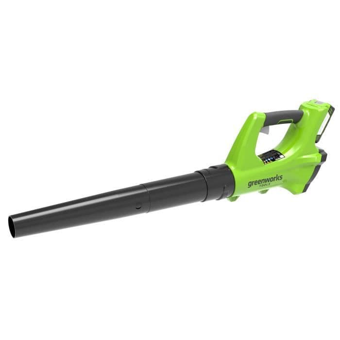 GREENWORKS Elektrisk axialfläkt G24ABK2 - 24 V - 1 batteri + 1 laddare - Grön