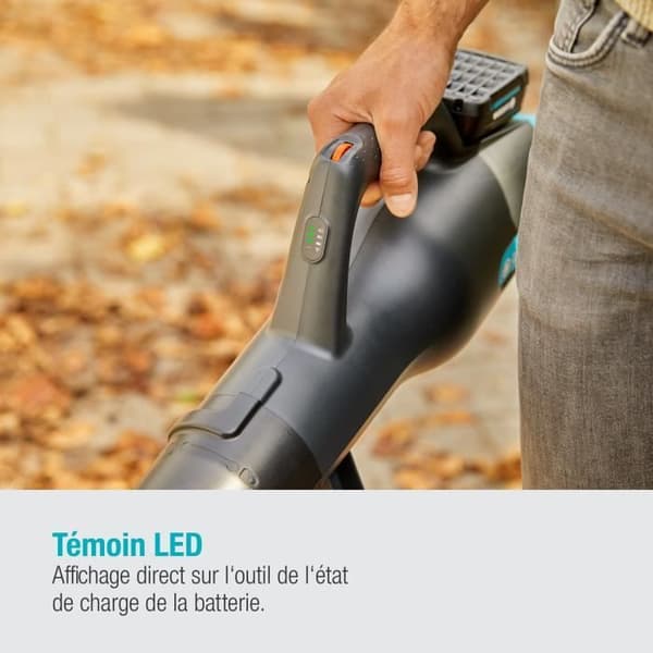 GARDENA batteribladblåsare - PowerJet 18V P4A - 18V (Levereras med batteri och laddare)
