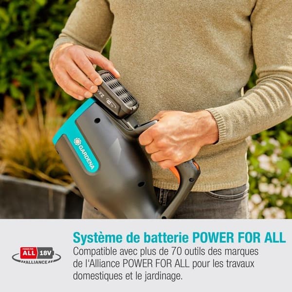 Souffleur - GARDENA - PowerJet 18V P4A - Max hastighet 100 Km/h - Autonomi 23 min - Utan batteri